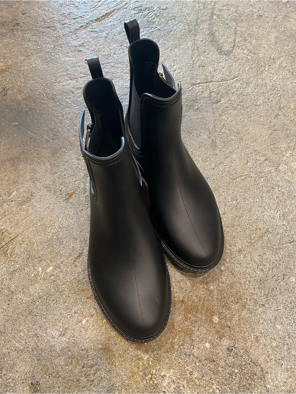 Capelli of New York Black Chelsea Rain Boots